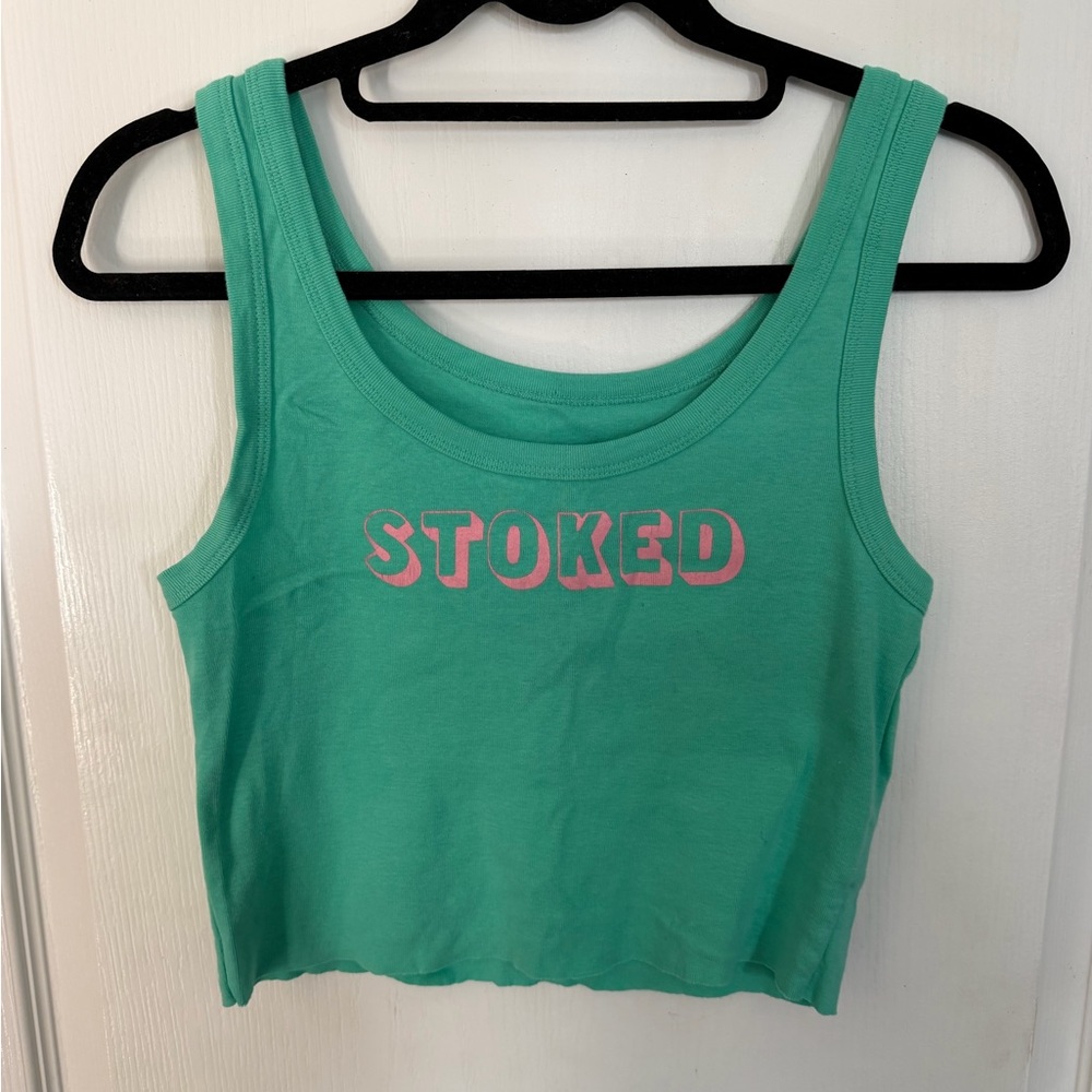 Billabong Stoked Green Tank Top
